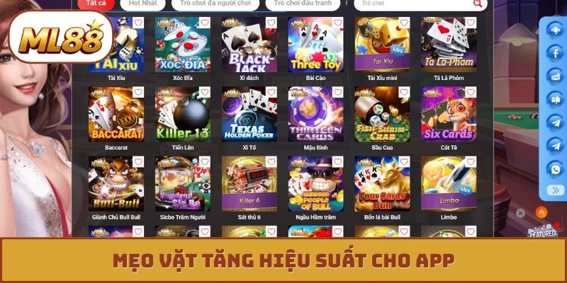 Mẹo vặt tăng hiệu suất cho app